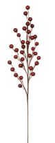 Christmas Floral Shimmer Red Pearl Spray 35 Pearls