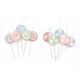 Ornament Lollipop Sugared Opaque Pastels 4 Inches 4 inches