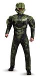 Mens Halo Deluxe Muscle Master Chief Adult Costume