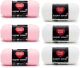 Spinrite Red Heart Super Saver Baby Pink And White Yarn Bundle 3 Packs Of 198G/7Oz Each