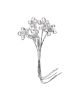 Czech Rhinestone Flower Pick Acrylic 3Pack