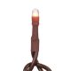 Decolights Teeny Bulbs Multi Function Clear With Brown Cord 26 Feet