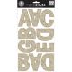 Me And My Big Ideas Large Alphabet Stickers Gold Glitter