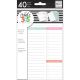 Me And My Big Ideas Create 365 Mini Planner Fill Paper White Daily