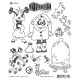 Ranger Dyan Reaveleys Dylusions Cling Stamp Collection Monster Mash 1 Pack Of 1 Piece
