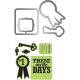 Sizzix Echo Park Framelits Die Cutting Template And Clear Acrylic Stamp Set Note To Self Clearance