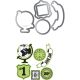 Sizzix Echo Park Framelits Die Cutting Template And Clear Acrylic Stamp Set This And That Charming 