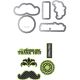 Sizzix Echo Park Framelits Die Cutting Template And Clear Acrylic Stamp Set Times And Seasons 