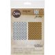 Sizzix Tim Holtz Alterations Collection Texture Fades Embossing Folders Tiny Stars And Dotted Bullseye Set 1 pack 2 pieces