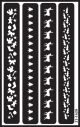 Armour Etch Over N Over Stencil Christmas Borders