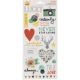 Stitched Collection Transparent Stickers Accent And Phrase
