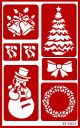 Armour Etch Over N Over Stencil Christmas 1.6