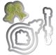 Sizzix Framelits Die And Embossing Folder Christmas Pinecone And Ornament Set 1 Pack 1 Piece