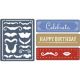 Sizzix Textured Impressions Embossing Folders Mustache Set