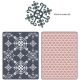 Sizzix Basic Grey Santa Lucia And Moguls Set Embossed Folders And Sizzlits Die 1 Pack 1 Piece