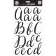 Me and My Big Ideas MAMBI Sticks Large Alphabet Stickers Uppercase and Lowercase Victoria Black Glitter