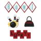 Sizzix 1950S Collection Thinlits Die Lucky Bowling 1 pack 12 pieces