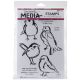Ranger Dina Wakley Media Unmounted Rubber Stamps Scribbly Birds 1 Pack Of 1 Piece
