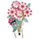 Sizzix Stitchlits Collection Thinlits Die Flower And Leaf Stitchlits 1 pack 10 pieces
