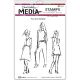 Ranger Dina Wakley Media Cling Stamps Scribbly Fashion Icons 1 Pack Of 1 Piece