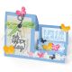 Sizzix Framelits Die Card Oh Happy Day Mini Step Ups 1 pack 14 pieces