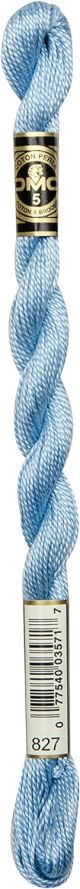DMC Pearl Cotton Yarn Size 3 16.4yd Very Light Blue 1 pack of 1 Skein