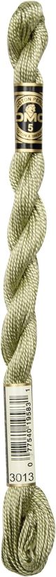 DMC Pearl Cotton Yarn Size 5 27.3yd Light Khaki Green  1 Pack of 1 Skein