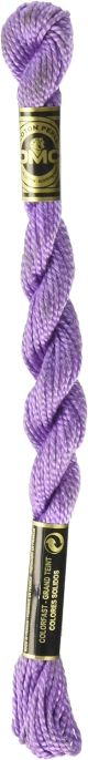 DMC Pearl Cotton Yarn Size 3 16.4yd Dark Lavender 1 pack of 1 Skein