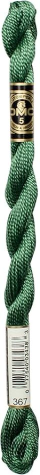 DMC Pearl Cotton Yarn Size 3 16.4yd Dark Pistachio Green 1 Pack of 1 Skein