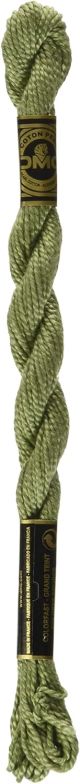 DMC Pearl Cotton Yarn Size 3 16.4yd Medium Green Grey 1 Pack of 1 Skein