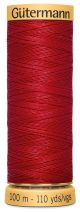 Gutermann Natural Cotton Thread 110yd Bright Red