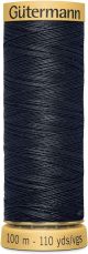 Gutermann Natural Cotton Thread 110yd Almost Black