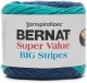 Bernat Super Value Big Stripes Yarn Berry Punch 1 Pack of 1 Skein