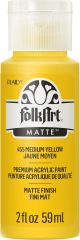 FolkArt Acrylic Paint 2oz Medium Yellow Artist Pigment