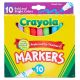 Crayola Broad Line Markers Assorted Colors 10 Per Pkg