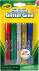 Crayola Washable Glitter Glue Pens 5 Per Pkg Bold
