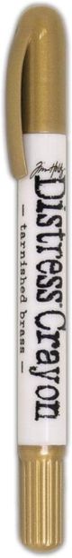 Tim Holtz Distress Metallics Crayons Tarnished Brass