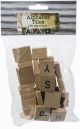 BCI Wood Alphabet Tiles .75 inch 40 Per Pkg Uppercase