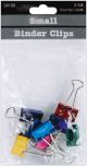 Small Binder Clips .75 inch 8 Per Pkg Assorted Colors