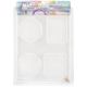 Soap Mold 7.75 inch X10.25 inch 4 Cavity Shapes