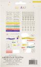 Hooray Phrase Stickers 153 Per Pkg W Glitter and Foil Accents