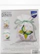 Vervaco Counted Cross Stitch Sachet Bags Kit 3.2inchX4.8inch 3 Per Pkg Butterflies 18 Count