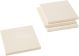 Unfinished Wood Coaster Set 4 Per Pkg Square 4 inch X4 inch 