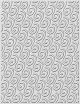 Creative Expressions 3D Embossing Folder 5.75inchX7.5inch Ribbon Swirls
