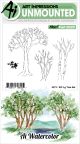 Art Impressions Watercolor Cling Rubber Stamps Large Tree