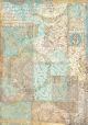 Stamperia Rice Paper Sheet A4 Texture Gold Sleeping Beauty