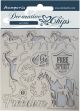 Stamperia Decorative Chips 5.5 inch X5.5 inch Freedom Romantic Horses