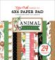 Echo Park DoubleSided Paper Pad 6X6 Inch 24Per PkgAnimal Kingdom