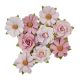 Prima Marketing Mulberry Paper Flowers Love and Strength Indigo