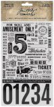 Idea Ology Remnant Rubs Rub Ons 4.75X7.75 Inch 2 Per Pkg Eccentric